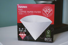 Load image into Gallery viewer, Hario | V60 Filter White (40 PACK)
