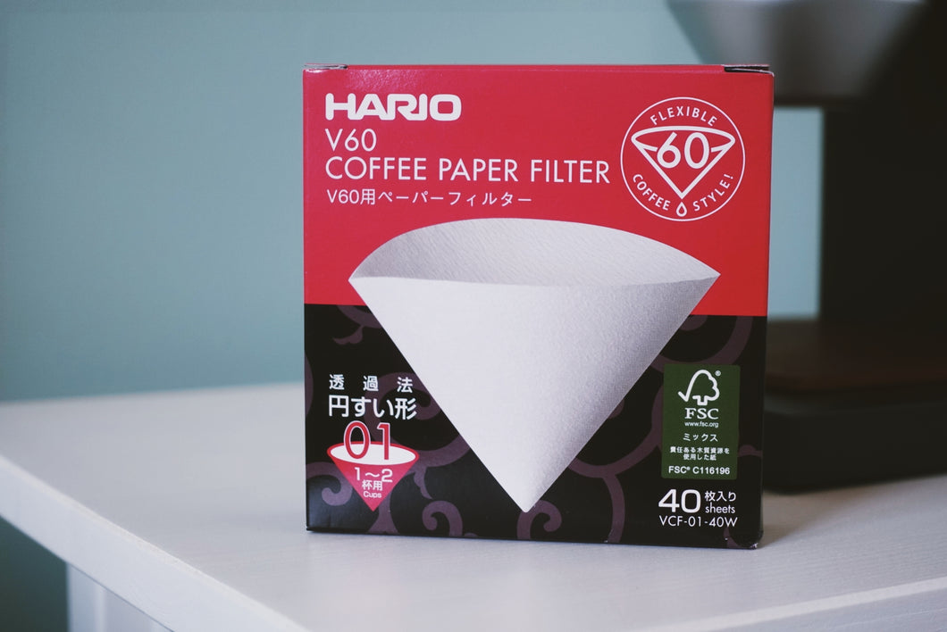 Hario | V60 Filter White (40 PACK)