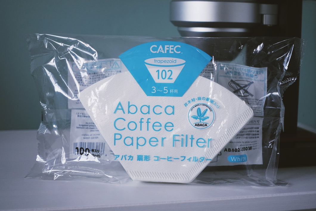Cafec | Abaca Trapezoid Paper Filter 102